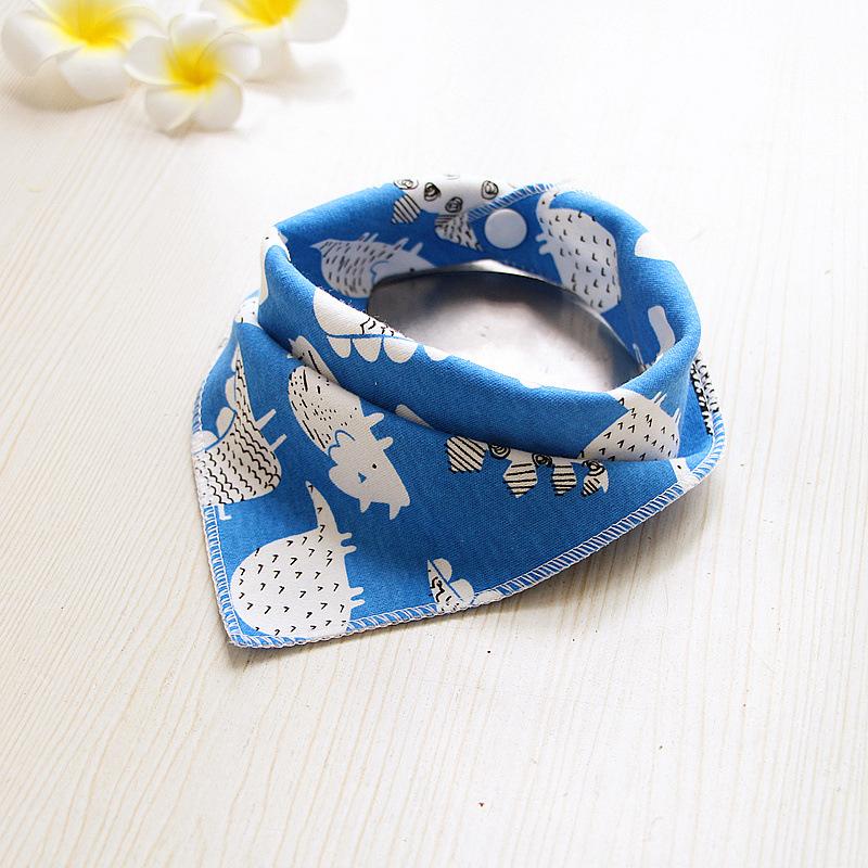 Haklapp Bomull Bandana Haklappar Baby Babador Matning Smock Spädbarn Burp-dukar Tecknad Saliv Handduk Bebis