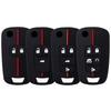 2/3/4/5 Buttons Silicone Car Key Cover Case For Chevrolet Cruze Buick Opel Astra Corsa Antara Zafira Meriva Insignia Key Holder