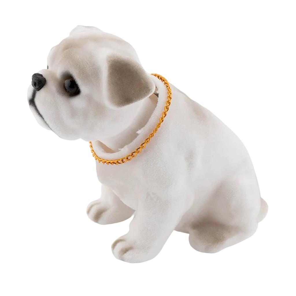 Dog Figurine for Vehicle Dashboard, Interior Accessories for Pet Lovers, Gift for Office Space