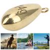 10PCS Alloy Copper Gold Portable Rotation Fishing Weights Sinkers Fish Tackle Accessory14g