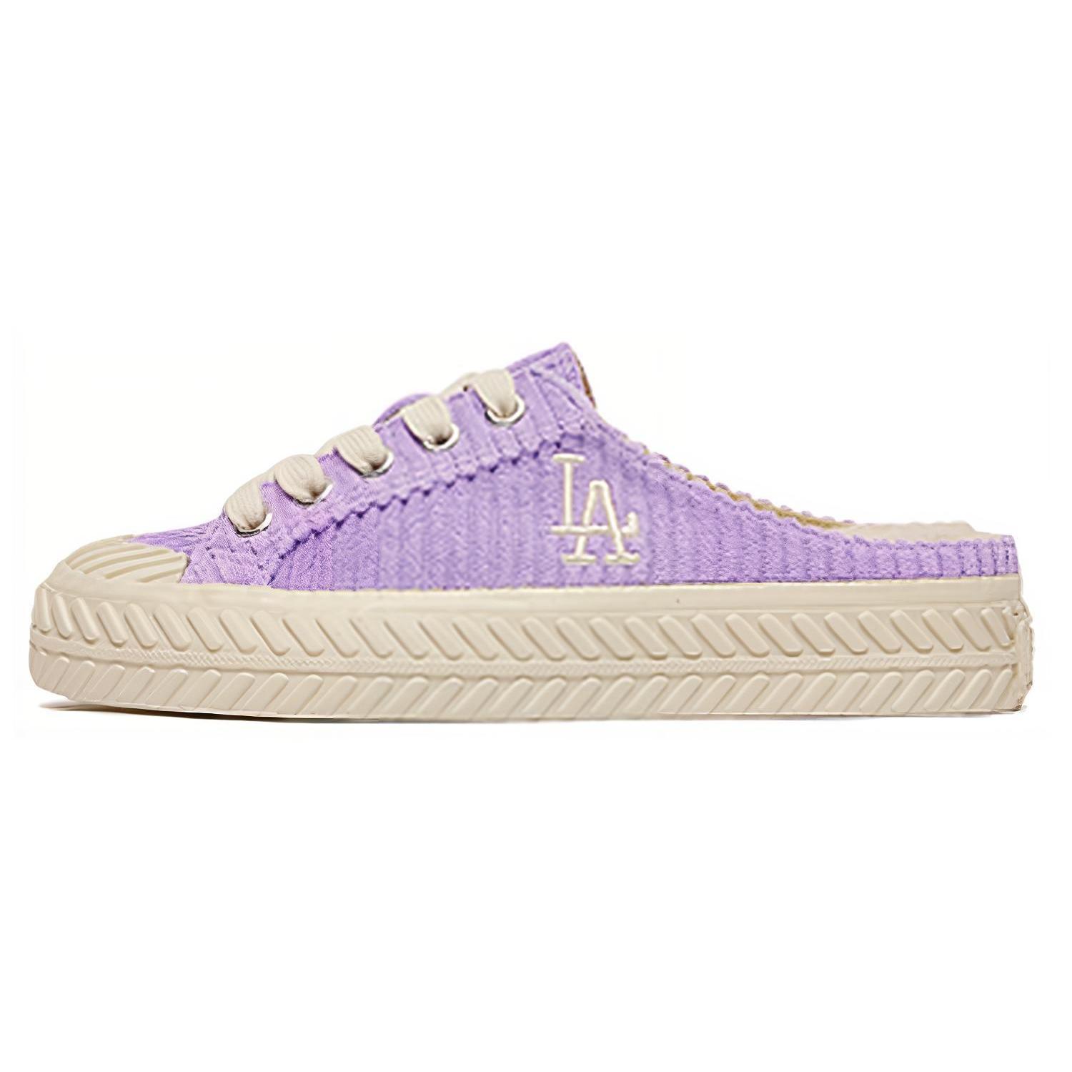 

MLB Playball Mule Abrasion Resistant Breathable Low top Canvas Shoes Unisex Purple 3AMUUD116-07LDL 38