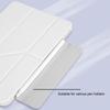 For iPad Air 11 (2025)/(2024) Case Origami Stand PU Leather Clear Back Tablet Cover with Pencil Holder