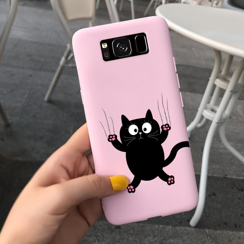 

For Samsung Galaxy S8 Case Samsung S8 Plus Phone Case Cute Cartoon Macaroon Silicone Soft Cover For SamsungS8 S 8 S8+ G950 G955F Samsung S8 Plus помаранчевий