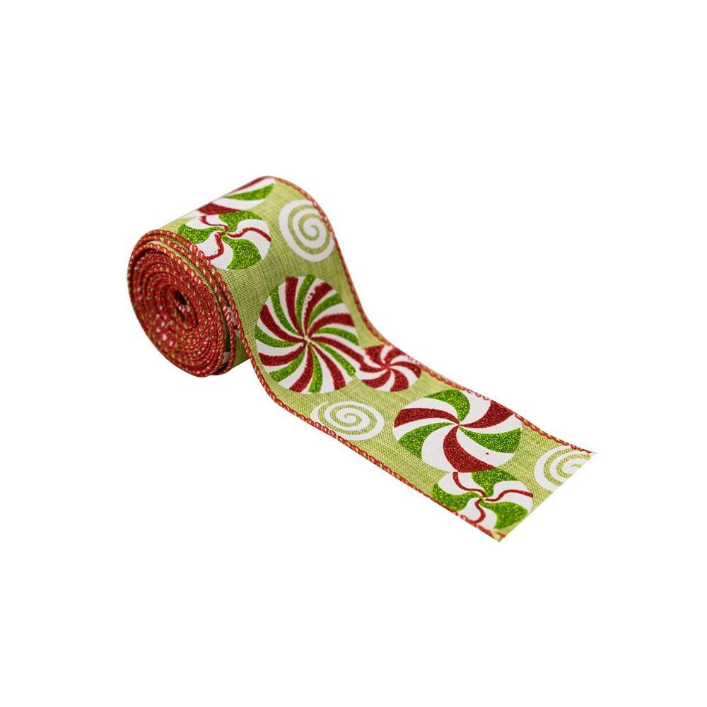 Flexible Christmas Wired Ribbons Colorful Wreath Bows Ribbon  Seasonal Home Decors