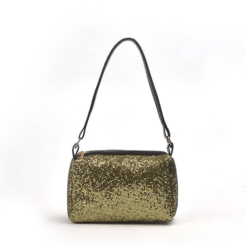 IELGY Kjede Paljetter Bærbar Mote Putepose Skulderveske Crossbody Håndveske Stor Kapasitet Lett Casual