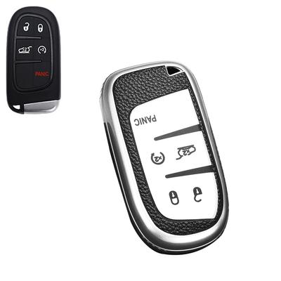 [SANRILY] Jeep Smart Key Hülle, Schlüsselabdeckung, Schlüsselschutz, Schlüsselanhänger, Für Jeep Cherokee Grand
