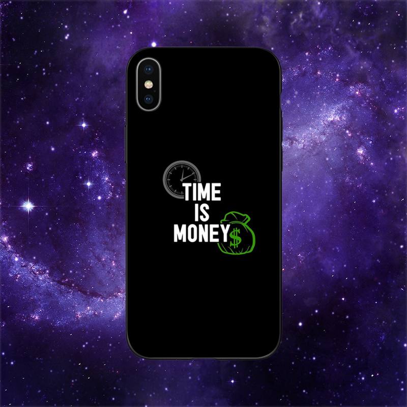 

Забавный чехол для телефона Время - деньги для iPhone 11 12 Mini 13 14 15 Pro XS Max X Plus SE XR iPhoneXS