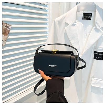 Premium Light Luxury Retro Bag Women's 2025 New Niche Contrasting Color Shoulder Messenger Bag Small Square Bag