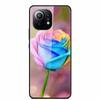 Glass Back Cover For Xiaomi 11 Lite 5G NE Case Soft Edge Hard Tempered Glass Case For Xiaomi Mi 11 Lite 5G NE Phone Case Coque