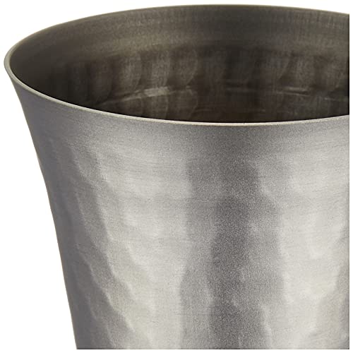 Nagao Tsubame-Sanjo Titanium Sake Glass, Hammered Finish, 65ml, Made In Japan, TW-11