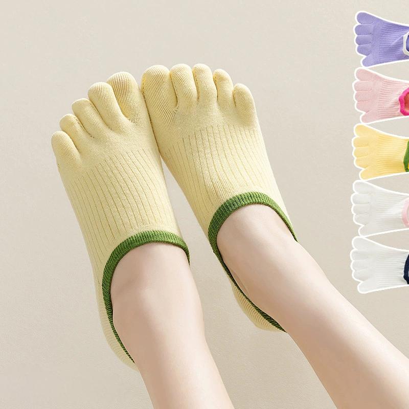 Bavlněné ponožky pro ženy ve špičce léto Měkké prodyšné Neviditelné ponožky Tenké lodičkové ponožky 1/3 páru