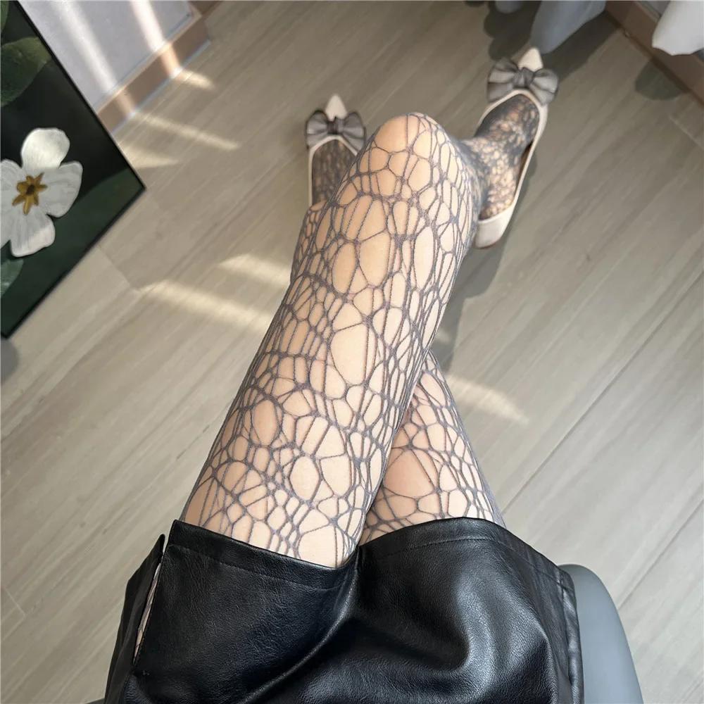 Sexy Mesh Socks Mermaid Spider Hollow Long Legs Socks Sex Leg Stocking for Women Teenage Girls Tights Girl Fishnets