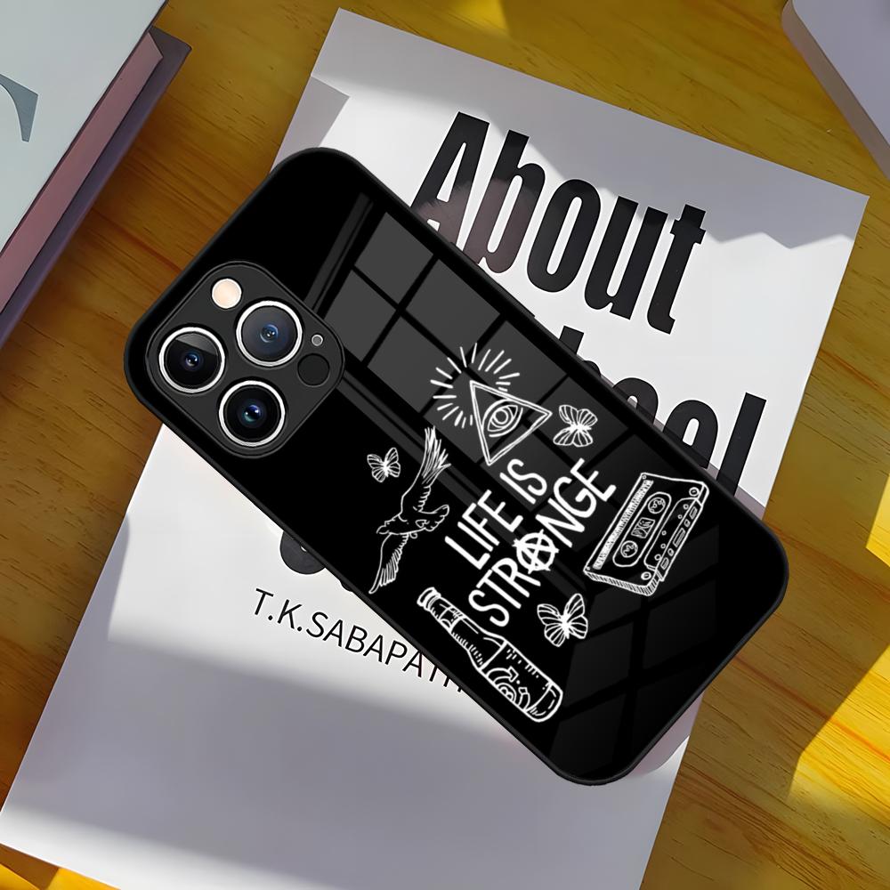 Caulfield Life Is Strange 2 Phone Case Tempered Glass Back Cover for iPhone 15 Pro Max 14 Pro 12 11 13 Mini X XR XS 8 7 Plus SE