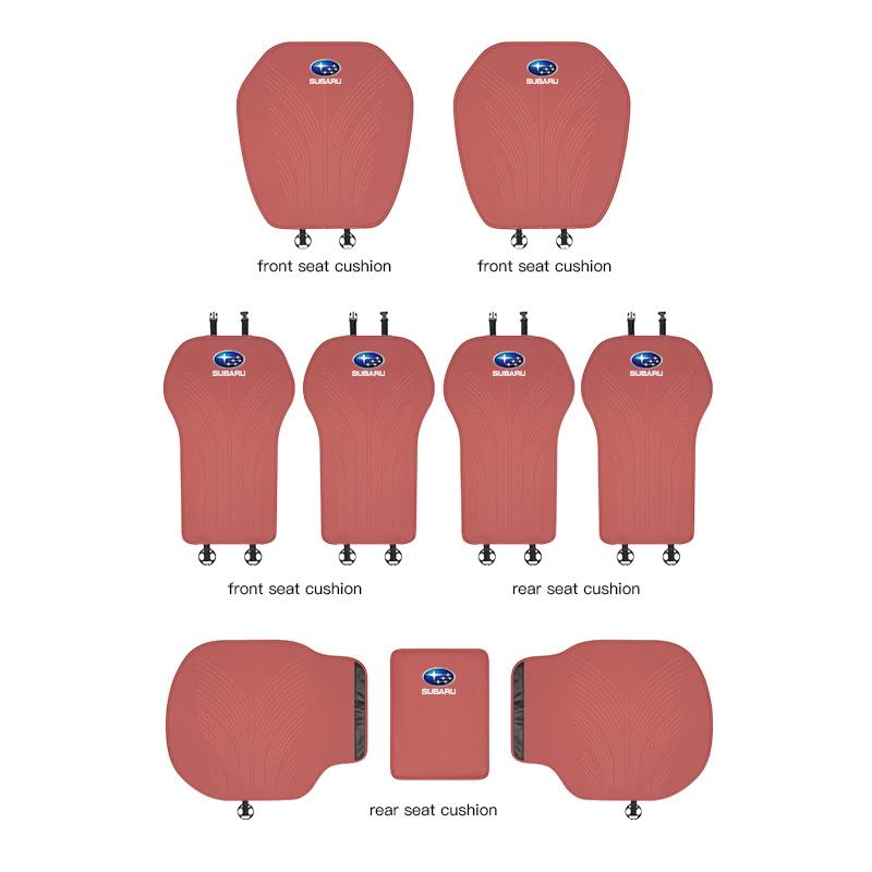 Car Logo Seat Covers Auto Seat Breathable Protection Cushion For Subaru Crosstrek Forester Outback Impreza BRZ WRX Ascent REX esg3