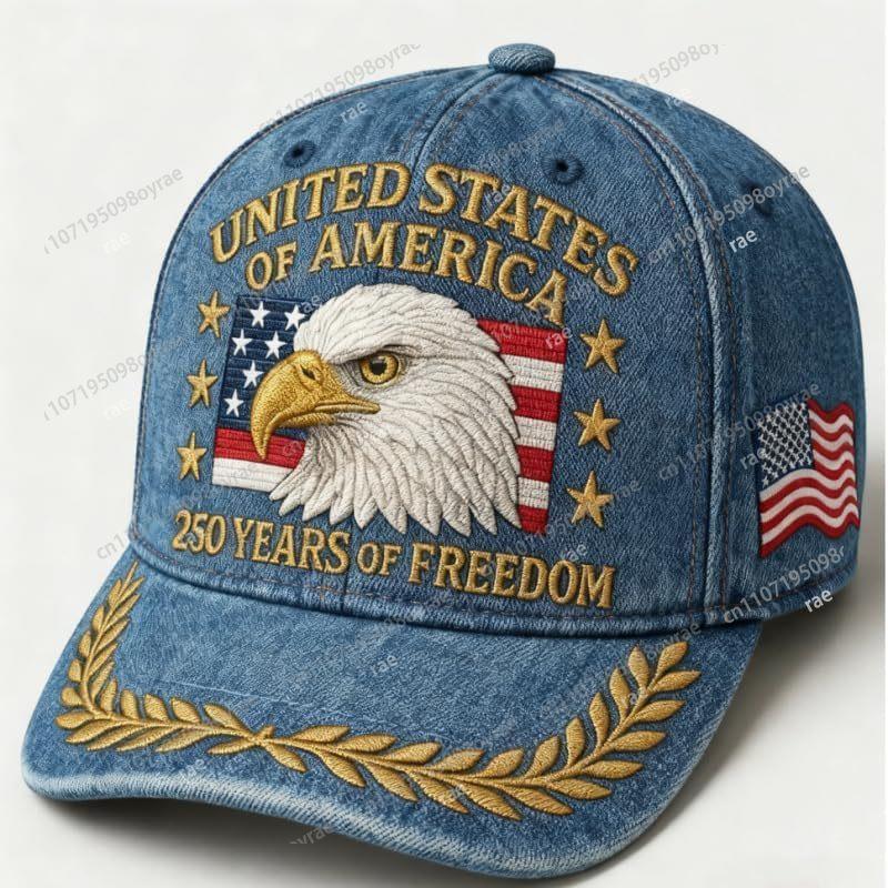 250Th Anniversary Usa Baseball Cap Patriotic Eagle 250 Year American Anniversary Hat Adjustable Veteran Hats Gift