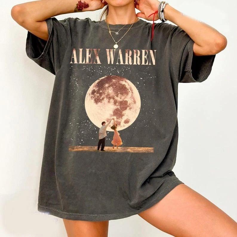Alex Warren Tour 2026 Vintage Shirt, Dancing Couple Graphic Tee, Kouvr Annon Lov 3XL