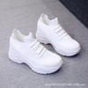 Inner Heightening Women's Shoes New Flying Woven Single Shoes Trendy High-top Shoes Women's Trend Spring and Autumn Single Net Red Shoes Children Tren