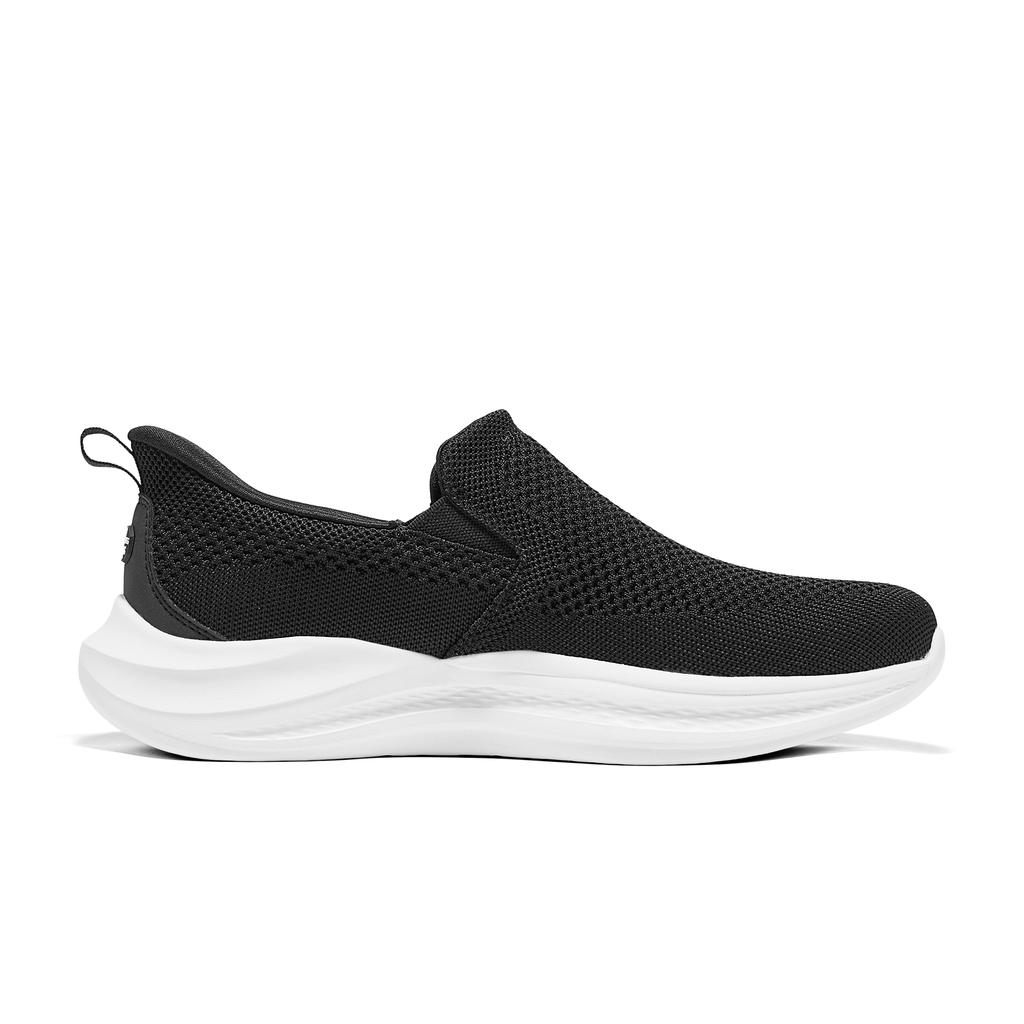 Skechers Slip-Ins Comfortable Walking Shoes Easy On And Off Lightweight Breathable Low Top Casual Shoes Men Sneaker Black White 211085-BLK