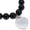 TIFFANY&Co. AG925 Return to Heart Tag Onyx Bracelet Silver / BlackUsed
