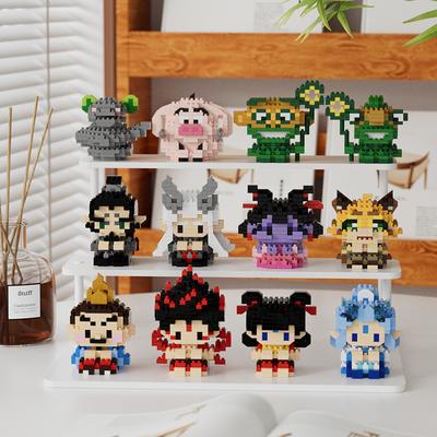 12 Stile Filmfigur Nezha Ao Bing Drachenkönig Taiyi Echte Person Zeichentrickpuppe Baustein-Puzzle Zeichentrick-Ornamente