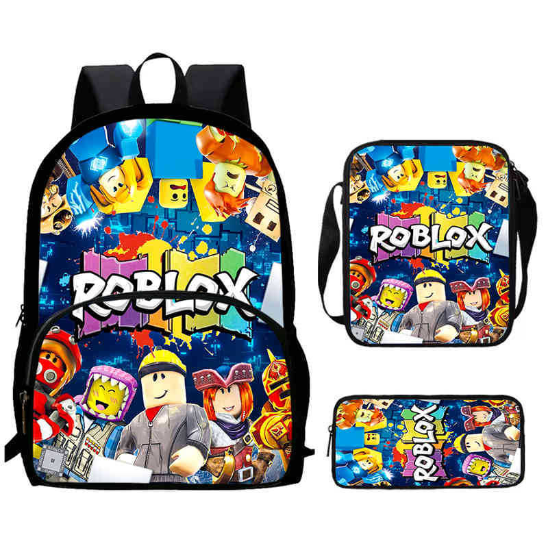 Roblox Printed Backpack, Children'S And Elementary School Bags