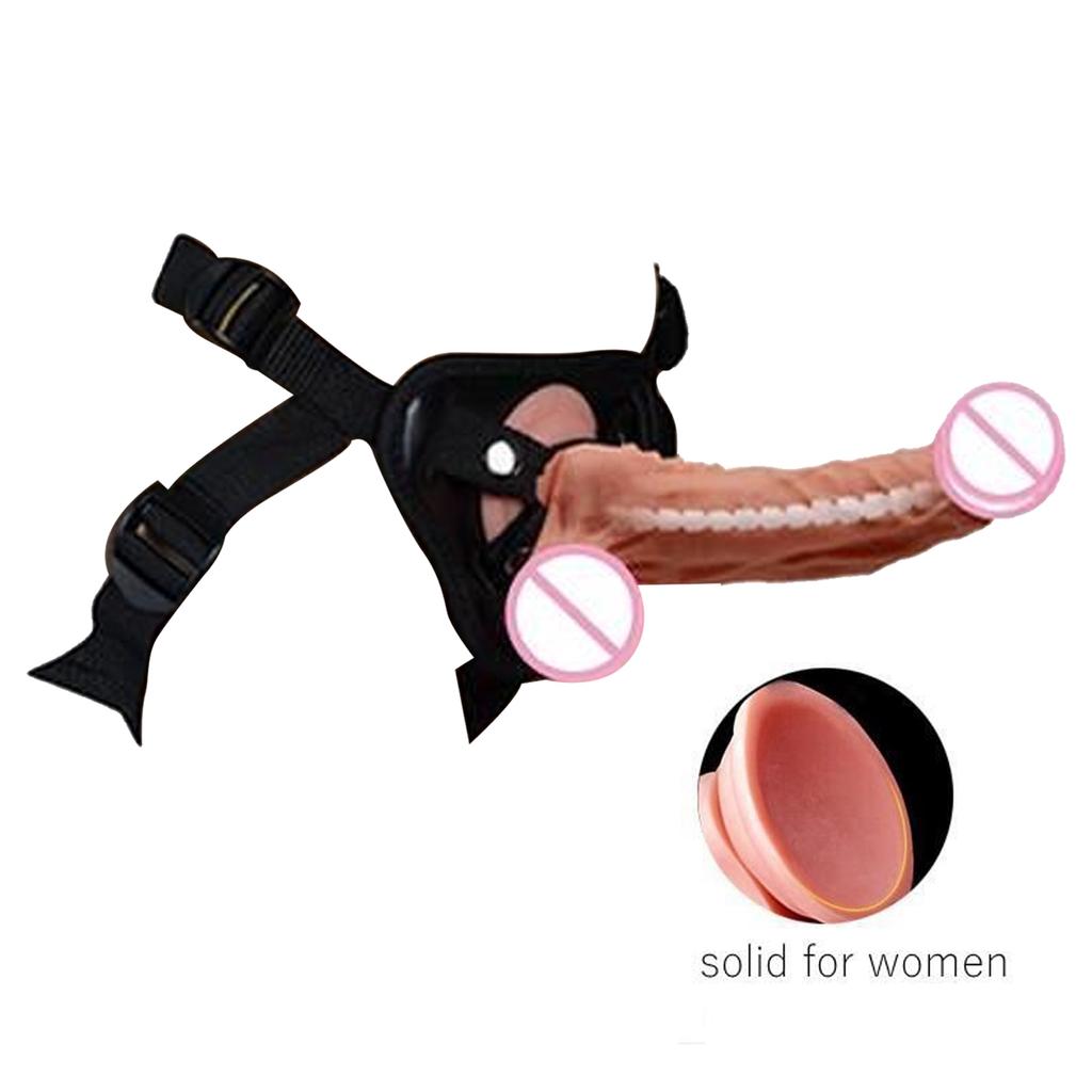 Unisex Strapon  Hollow Or Solid Dildo On Harness Belt  Sleeve Strap Ons