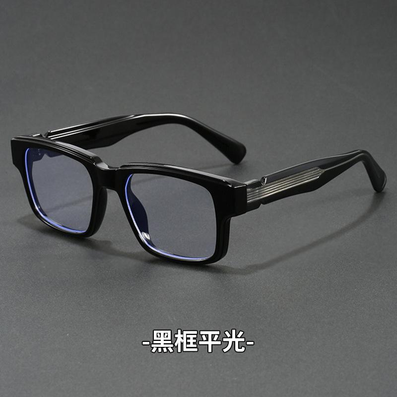 Square Anti Blue Light Myopia Glasses for Men Luxury Fake Glasses Women Trend Photochromic Sunglasses Optical Lenses with Recipe