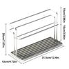 2-Tier Bottle Drying Rack with Drain Tray Stainless Steel Coffee Mug Holder Easy To Clean Slanted Design for Kitchen Countertop