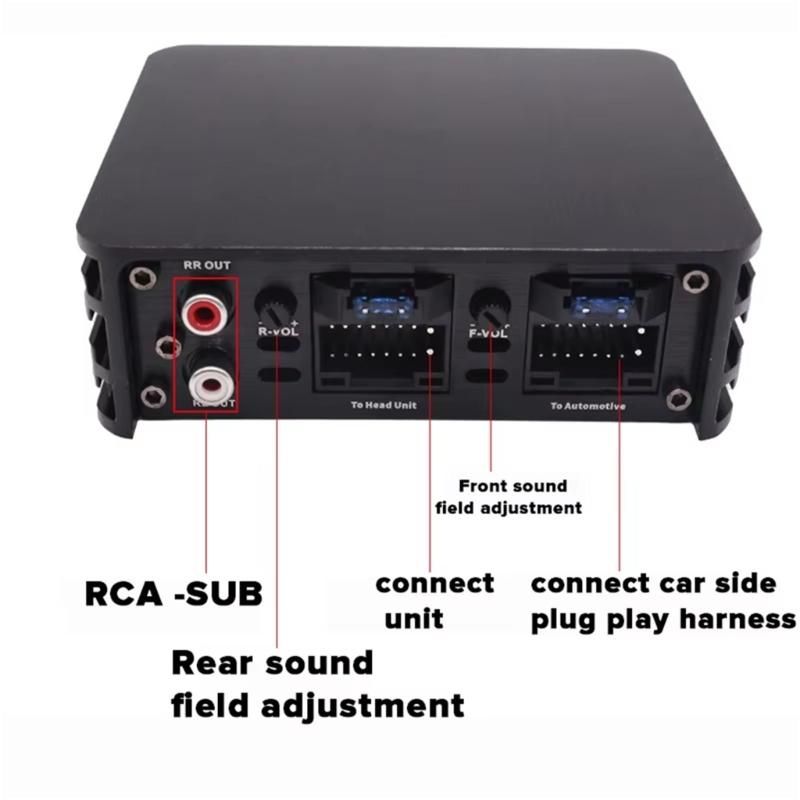 High Power HiFi Vehicle Sound Amplifier with 6 Channel Output for Superior Music Experience Enhanced Bass And Soundstage
