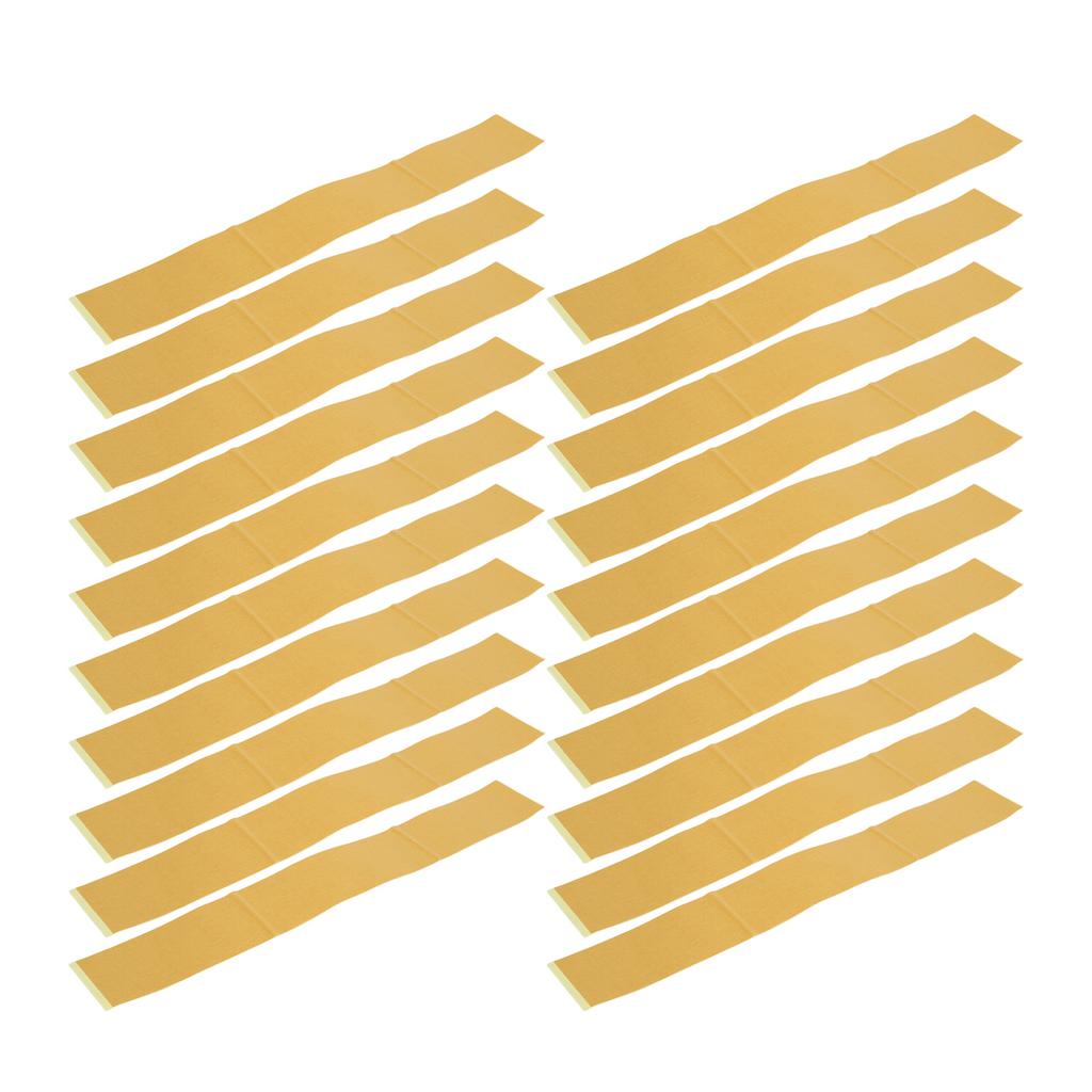 20pcs Zero Clearance Tape 2x14in Accurate Cut Double Sided Saw Woodworking Tape PVC Self Adhesive Strips for Position