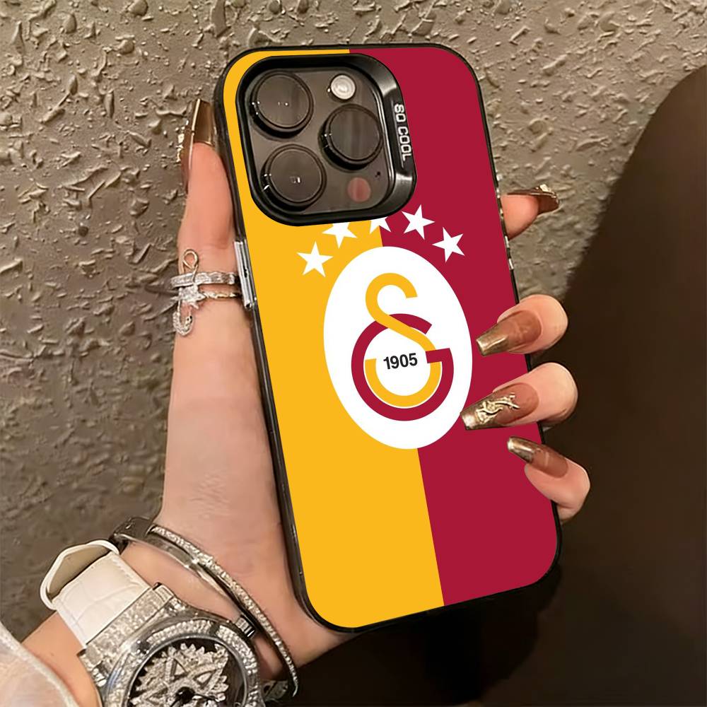 

G-Galatasaray-y SK Phone Case For iPhone 17,16,15,14,13,12,11 Plus,Pro Max,XS,Colorful Silver Phone case Funda Cover iPhone13PRO
