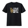 Tuba T-shirt Grappig Ik Speel Heavy Metal vintage Gewassen heren Stijlvolle Top Voor Dagelijks Gebruik Unisex Ademend Lichtelijk mode