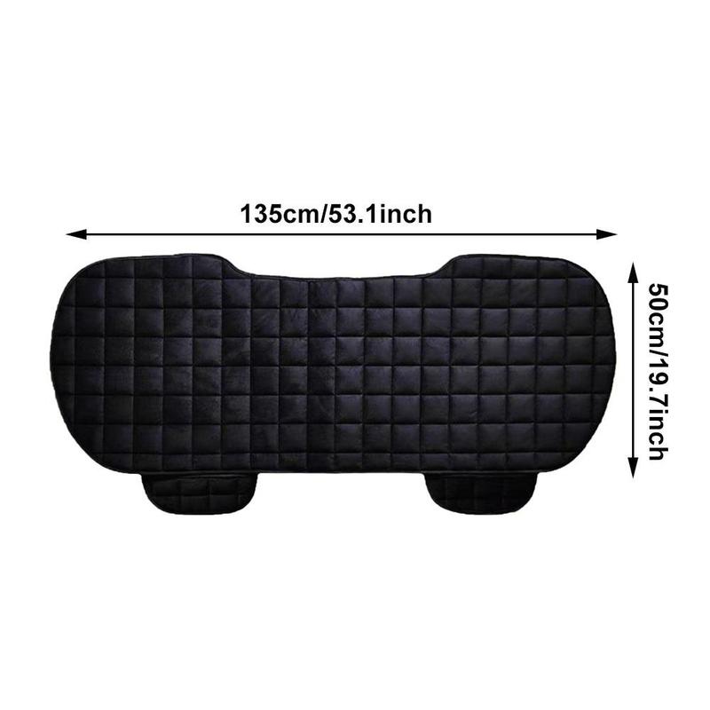 Car Rear Seat Cover Thickened Cloth Cushion Non Slide Winter Auto Protector Mat Pad Keep Warm Universal Fit Truck Suv Van