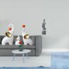 Elephant Family Sculptures And Guan Yin Stone Statue Feng Shui Animal Buddhist Figurines for Living