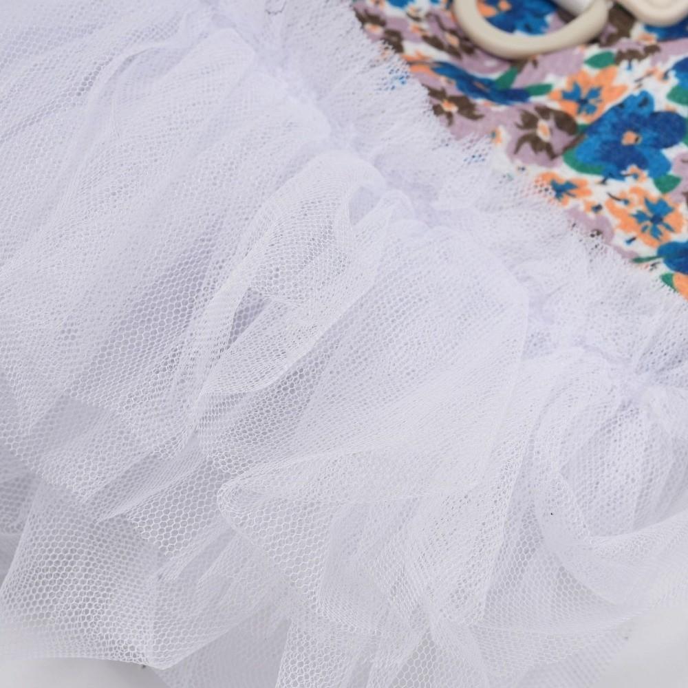 Lovely Dog Floral Skirt Breathable Cat Tutu Skirt Skirt Clothing Suspender Skirt Daily Wear