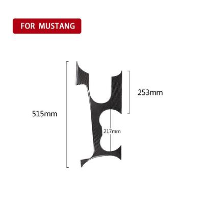 Real Carbon Fiber Interior Gear Shift Panel Cover Trim For Ford Mustang 2015-19