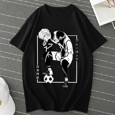 BLUE LOCK Yoichi Isagi Manga Shirt Retro Hip Hop Unisex T-Shirt Streetwear Graphic T Shirts BLUE LOCK Oversized T-shirts Tops8