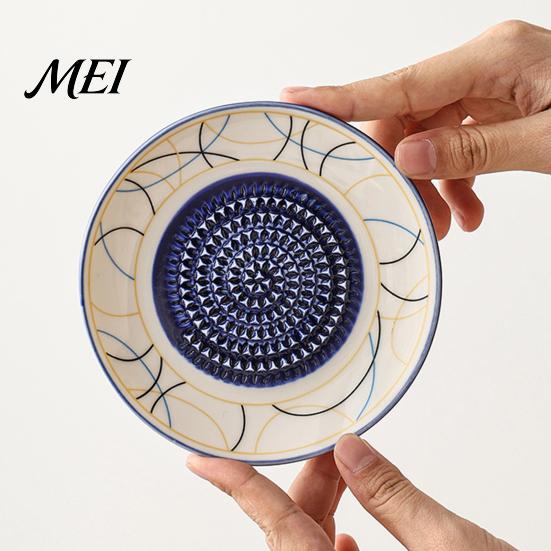 Płytka do tarcia czosnku, Ceramiczna miska do mielenia, Ręczna tarkka do imbiru i owoców, Naczynie kuchenne, Wszechstronna taca do przygotowywania, mieszania i serwowania, Nowoczesne minimalistyczne narzędzie