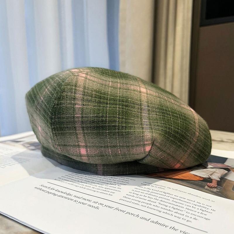 

Vintage Beret Hat For Women With Wool Tweed Material And Adjustable Fit For Fall Fashion Style 6