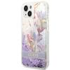 Guess Guhcp14Mlflsu Iphone 14 Plus / 15 Plus 6.7 Fioletowy/Purple Hardcase Flower Liquid Glitter
