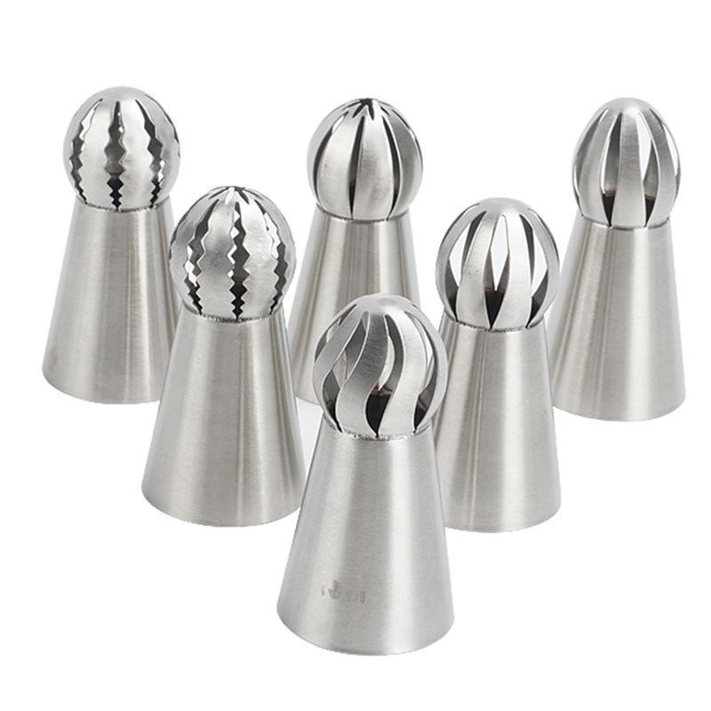 304 Stainless Steel One-Piece Molded Baking Tips for Large, Medium & Small Cakes Cookies and Cream Puffs