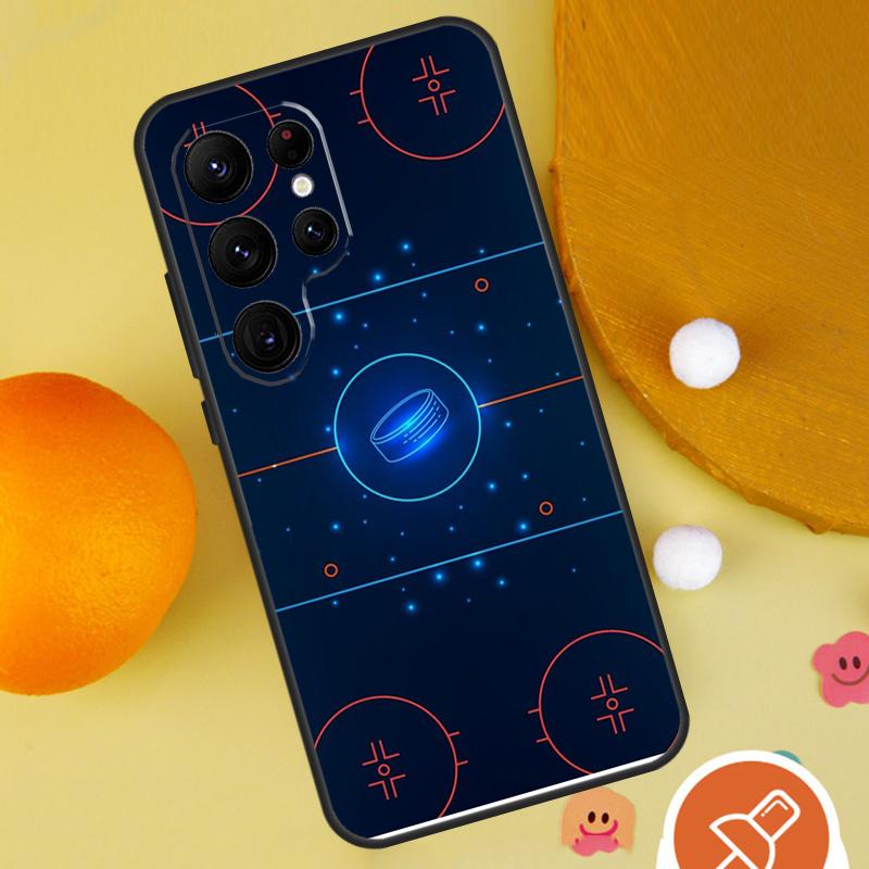 Ice Hockey Rink Phone Case For Samsung Galaxy S25 Ultra S23 S22 S21 Ultra S9 S10 S20 Plus S24 FE Funda Cover