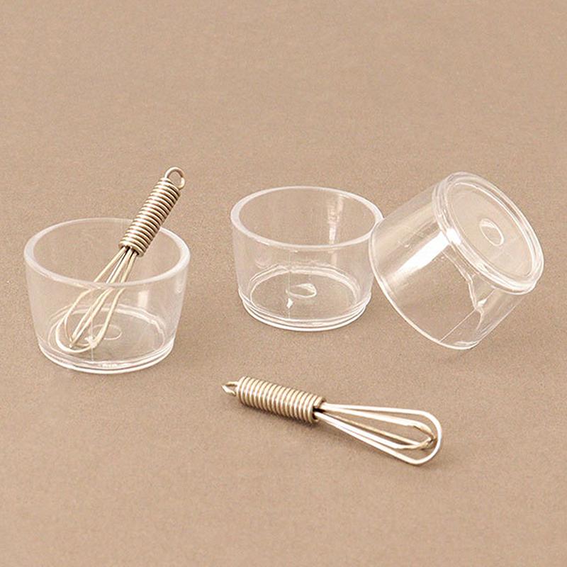 1 Set Dollhouse Miniature Egg Bowl Egg Beater Rolling Pin Pan Kitchen Model Decor Toy Doll House Accessories