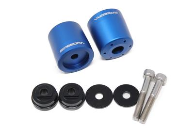 SSK Aluminium Lenkerenden Typ B HONDA Halbmond Typ 1 Farbe: Mattblau