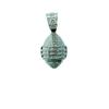 Renqing Double-Sided Rugby Alloy Pendant, Simple And Fashionable Hip-Hop Street Trendy Unisex Necklace