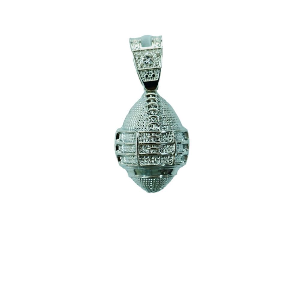 Renqing Double-Sided Rugby Alloy Pendant, Simple And Fashionable Hip-Hop Street Trendy Unisex Necklace
