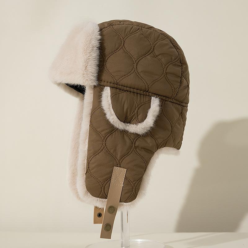 

Мягкая утолщенная кепка Lei Feng, женская осенне-зимняя теплая защитная кепка для ушей, мужская ветрозащитная кепка для велоспорта, модная, универсальная, легкая One Size