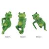 Niedliche Froschfigur Einweihungsgeschenk Moderne Außendekoration Handwerk Blumentopf-Halter für Terrasse Hof Balkon Rasen Zaun