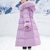 Children's Down Jacket, Winter Clothing, Girls' Coat with Large Fur Collar