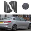 6Pcs Carbon Fiber Look Car Pillar Posts for KIA Optima K5 2016-2020 Door Window Trim Decal Cover Stickers